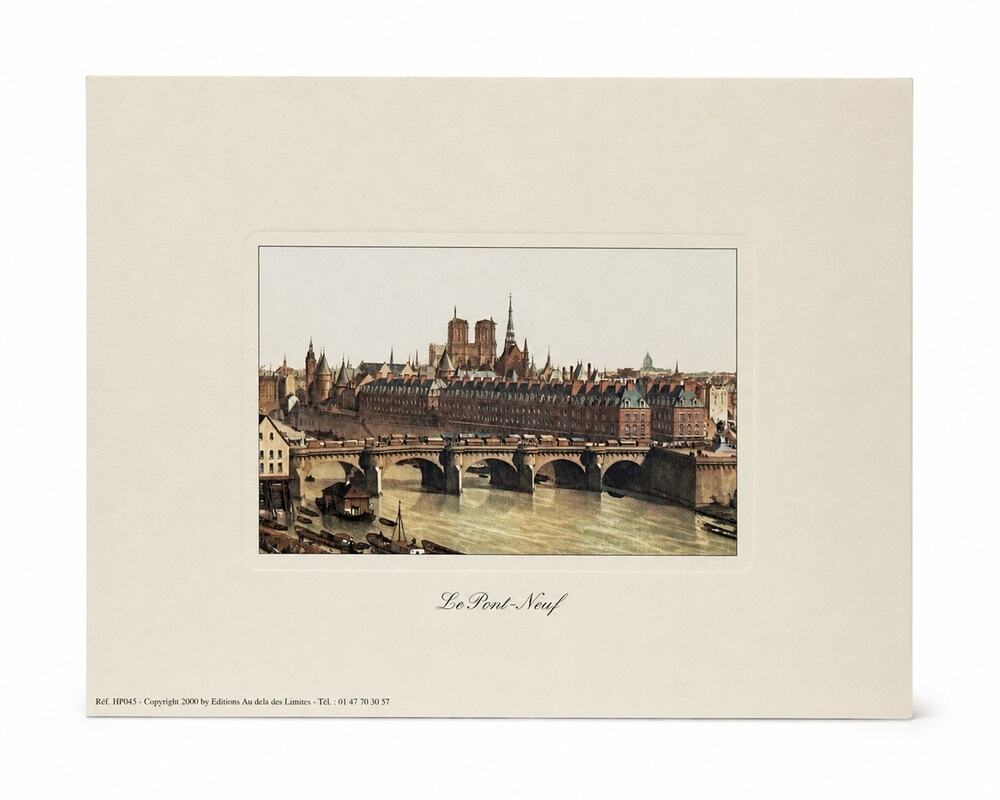 Paris Le Pont Neuf Art Print Notre Dame Seine Éditions Au delà des Limites 2000